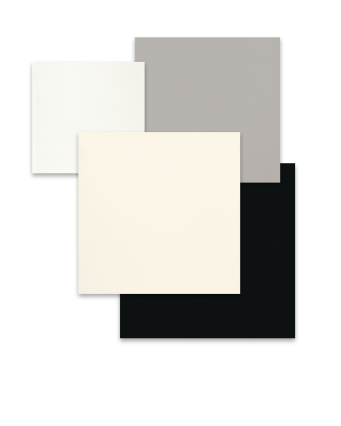 Farbauswahl Schwarz, Grau, Weiß